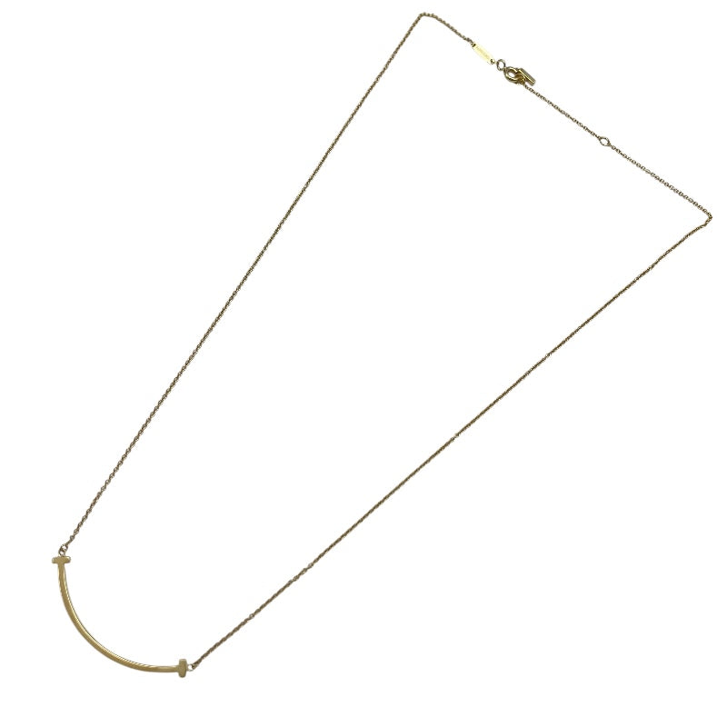 ティファニー TIFFANY＆CO Tスマイルネックレススモール ゴールド Au750 ジュエリー
