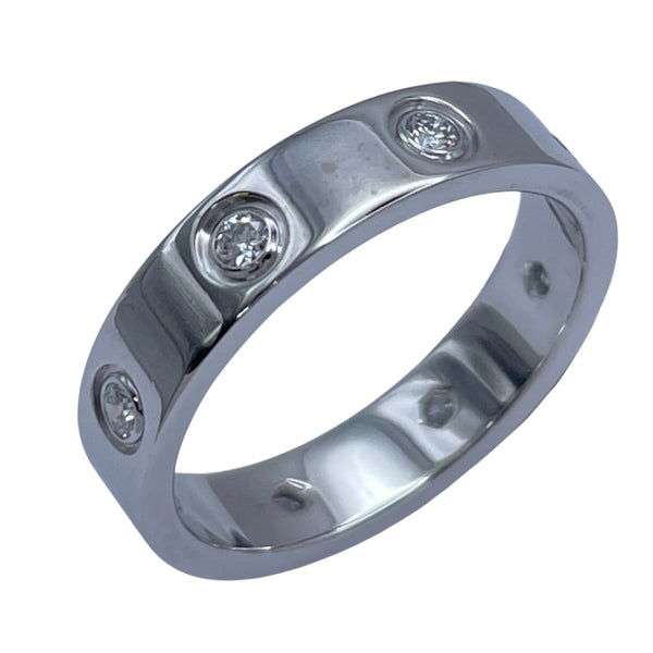 カルティエ Cartier ミニラブリング フルダイヤ(8P) ホワイトゴールド 750 ダイヤモンド ジュエリー