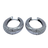 パヴェダイヤフープピアス ホワイトゴールド 750 ジュエリー