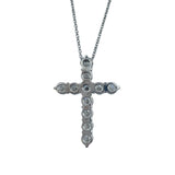 グラフ GRAFF ラウンドダイヤモンドクロスネックレス ホワイトゴールド Au750 ダイヤモンド ジュエリー