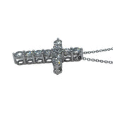 グラフ GRAFF ラウンドダイヤモンドクロスネックレス ホワイトゴールド Au750 ダイヤモンド ジュエリー