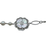 シャネル CHANEL ボダンドゥカメリアロングネックレス ホワイトゴールド 750 シェル ジュエリー