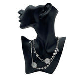 シャネル CHANEL ボダンドゥカメリアロングネックレス ホワイトゴールド 750 シェル ジュエリー