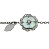 シャネル CHANEL ボダンドゥカメリアロングネックレス ホワイトゴールド 750 シェル ジュエリー