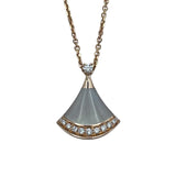 ブルガリ BVLGARI ディーヴァドリーム MOP/ダイヤネックレス ピンクゴールド Au750 ジュエリー