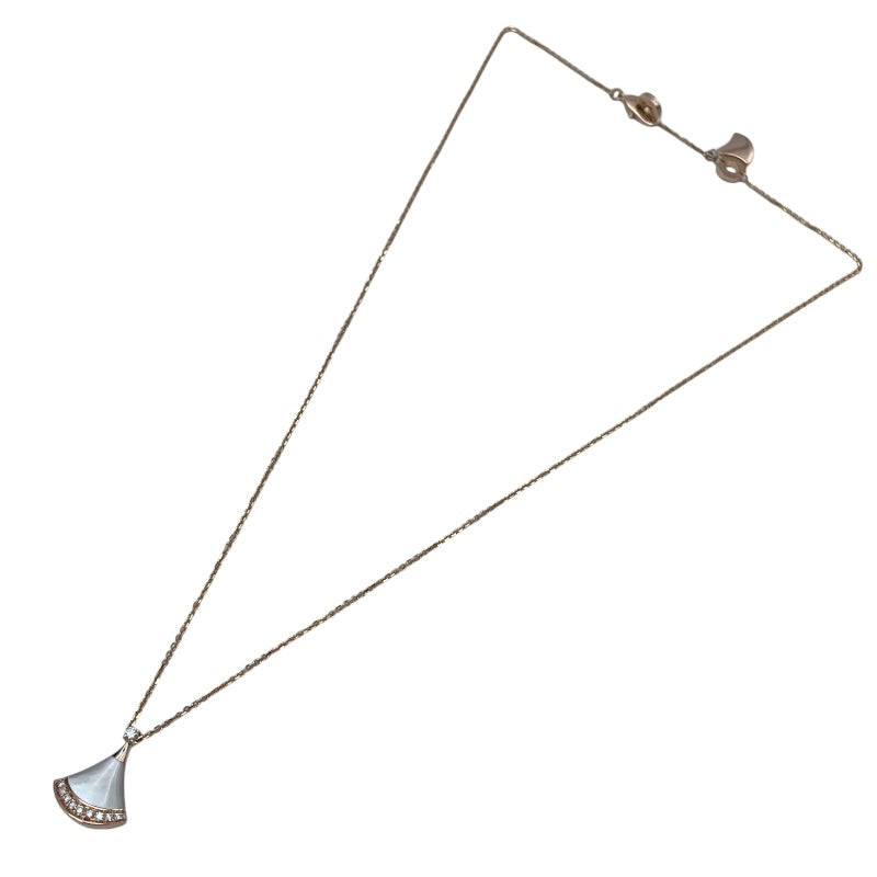 ブルガリ BVLGARI ディーヴァドリーム MOP/ダイヤネックレス ピンクゴールド Au750 ジュエリー