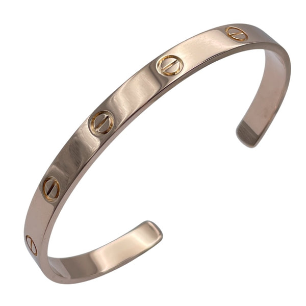 カルティエ Cartier オーブンラブブレス ピンクゴールド Au750 ジュエリー