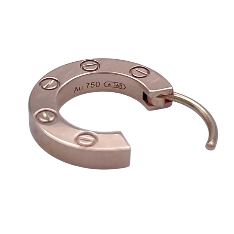カルティエ Cartier ラブフープシングルピアス ピンクゴールド Au750 ジュエリー