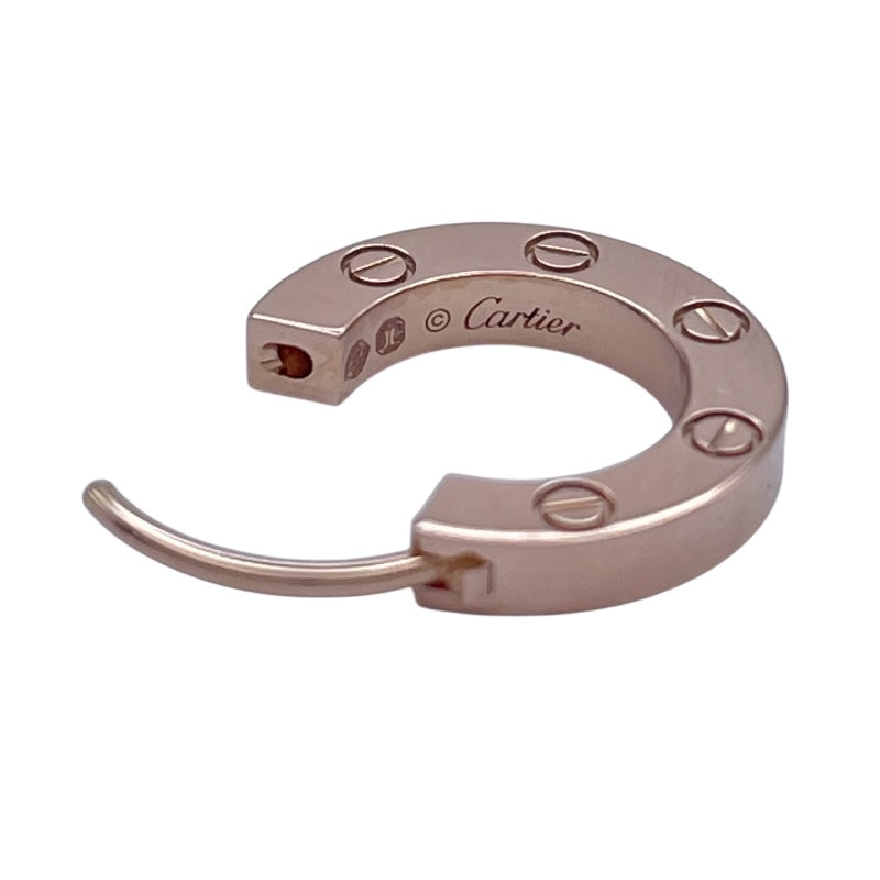 カルティエ Cartier ラブフープシングルピアス ピンクゴールド Au750 ジュエリー