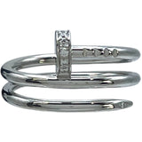 カルティエ Cartier ジュストアンクルダイヤリングダブル ホワイトゴールド Au750 ジュエリー