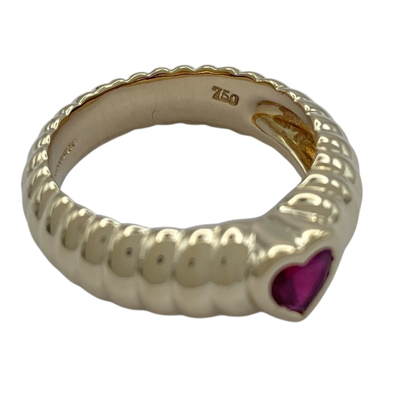 ティファニー TIFFANY＆CO ハートモチーフルビーリング ゴールド 750 ジュエリー