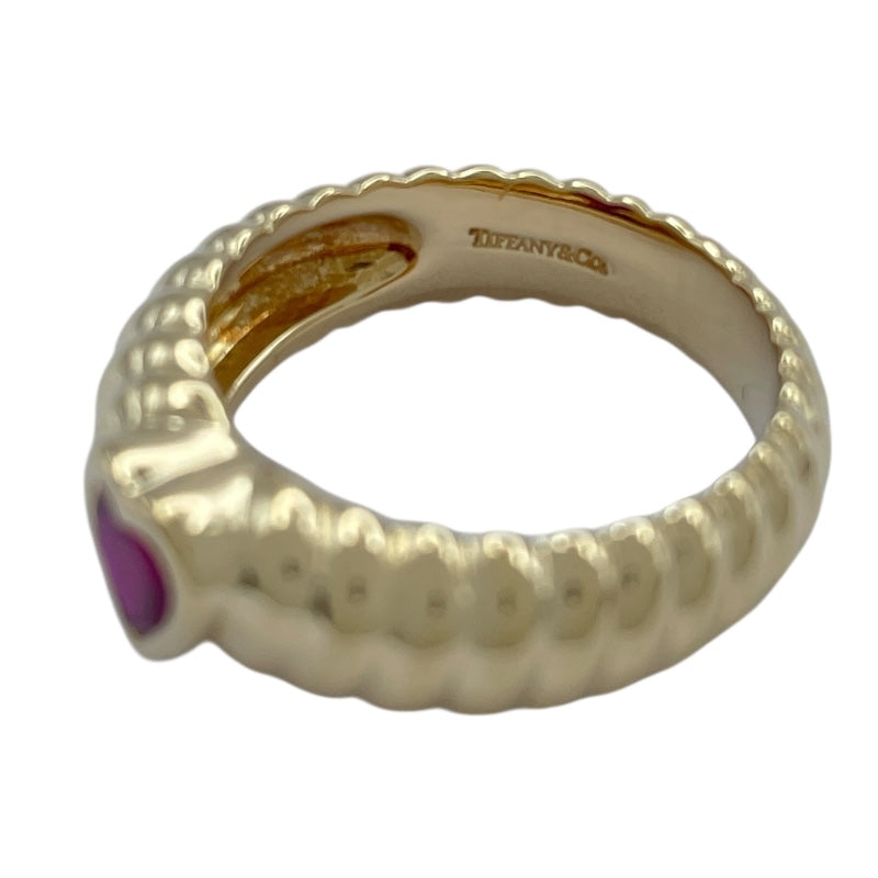 ティファニー TIFFANY＆CO ハートモチーフルビーリング ゴールド 750 ジュエリー