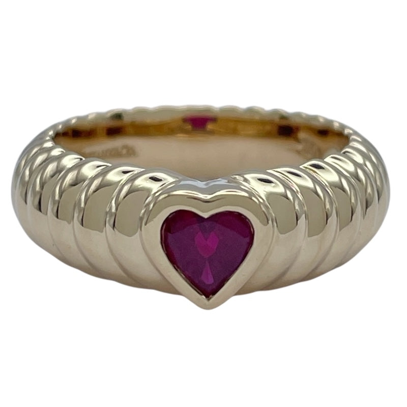 ティファニー TIFFANY＆CO ハートモチーフルビーリング ゴールド 750 ジュエリー