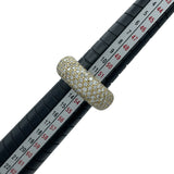 1Pダイヤ/パヴェダイヤリング ゴールド K18YG ダイヤモンド ジュエリー