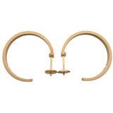 カルティエ Cartier ラブフープピアスハーフダイヤ(3P) ピンクゴールド Au750 ジュエリー