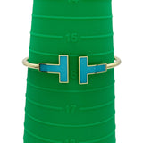 ティファニー TIFFANY＆CO Tワイヤーワイドバングル ゴールド Au750 ジュエリー