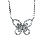 グラフ GRAFF ミニバタフライシルエットダイヤネックレス ホワイトゴールド Au750 ジュエリー