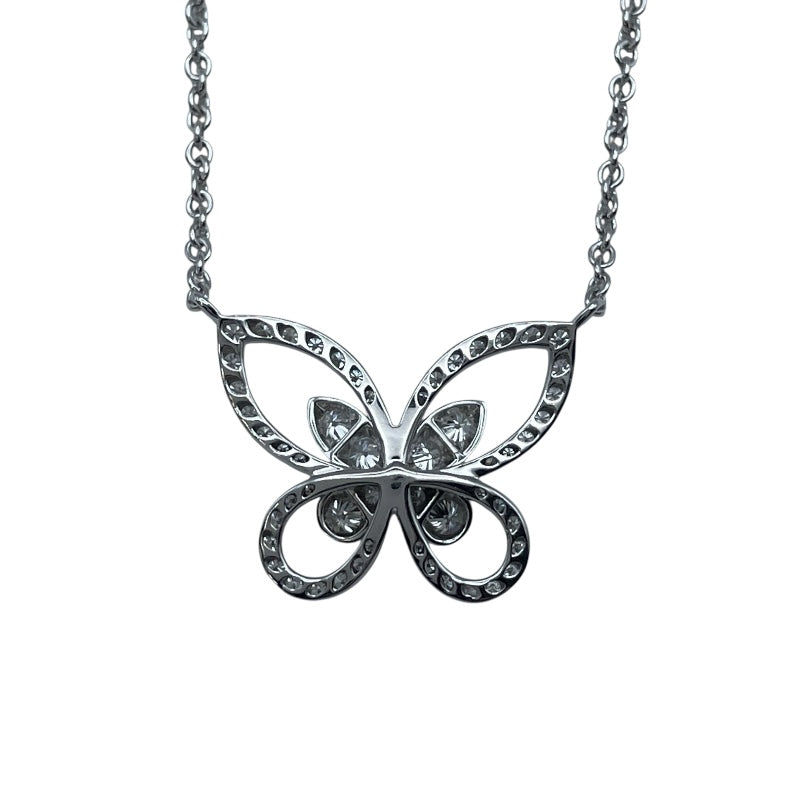 グラフ GRAFF ミニバタフライシルエットダイヤネックレス ホワイト