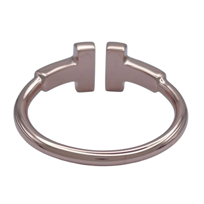 ティファニー TIFFANY＆CO Tワイヤーダイヤリング ピンクゴールド Au750 ジュエリー