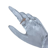 ティファニー TIFFANY＆CO Tワイヤーダイヤリング ピンクゴールド Au750 ジュエリー