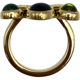 ブルガリ BVLGARI アレグラリング ゴールド 750/ペリドット/アメジスト/プルートパーズ ジュエリー