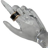 ブルガリ BVLGARI ビーゼロワン リング 4バンド(M) ピンクゴールド Au750/黒セラミック ジュエリー