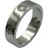 カルティエ Cartier ラブリング ハーフダイヤ(3PD)　リング ホワイトゴールド 750/ダイヤモンド ダイヤモンド ジュエリー