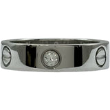 カルティエ Cartier ラブリング ハーフダイヤ(3PD)　リング ホワイトゴールド 750/ダイヤモンド ダイヤモンド ジュエリー