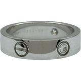 カルティエ Cartier ラブリング ハーフダイヤ(3PD)　リング ホワイトゴールド 750/ダイヤモンド ダイヤモンド ジュエリー