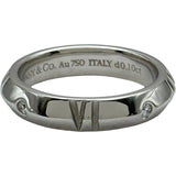 ティファニー TIFFANY＆CO アトラスxクローズドナロー ダイヤリング ホワイトゴールド Au750 ダイヤモンド ジュエリー