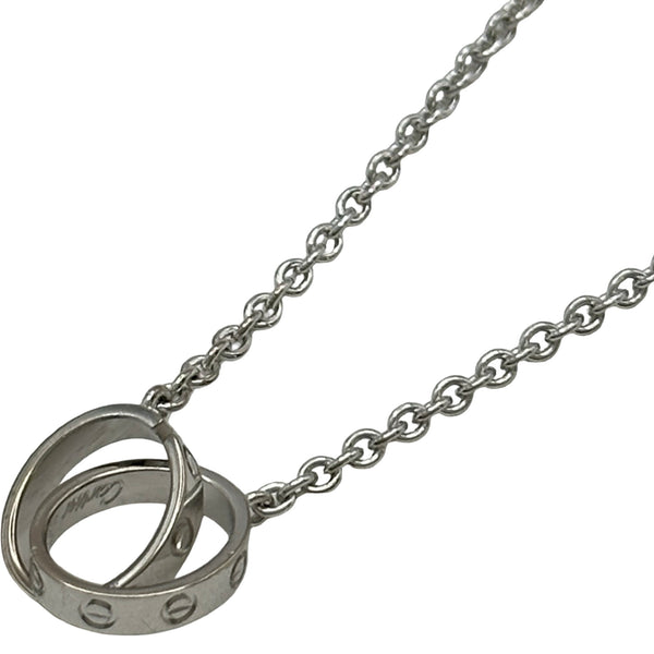 カルティエ Cartier ベビーラブネックレス ホワイトゴールド 750