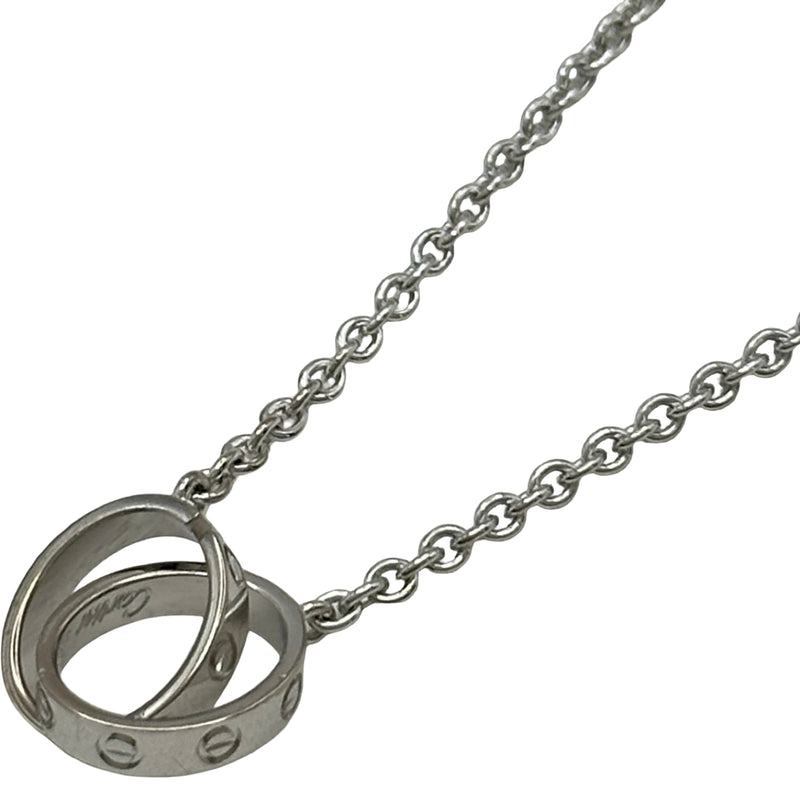 カルティエ Cartier ベビーラブネックレス ホワイトゴールド 750