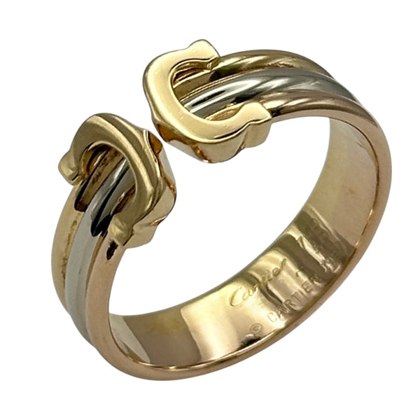 カルティエ Cartier 2Cリング ゴールド/ホワイトゴールド 750