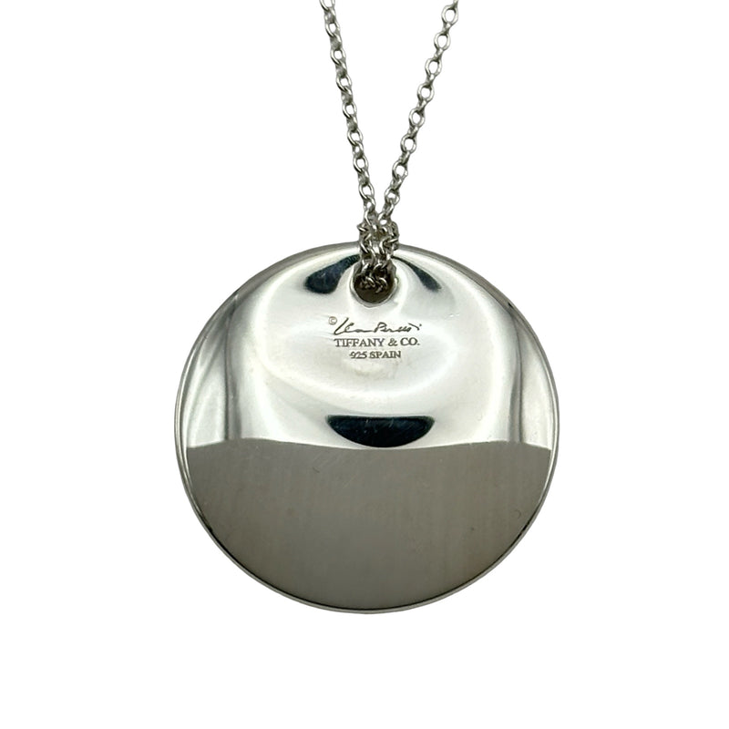 Tiffany & Co. 925 プレートネックレス ティファニー TIFFANY＆CO ラウンドプレートネックレス シルバー 925
