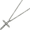 ティファニー TIFFANY＆CO スモールクロスダイヤネックレス プラチナ Pt950 ダイヤモンド ジュエリー