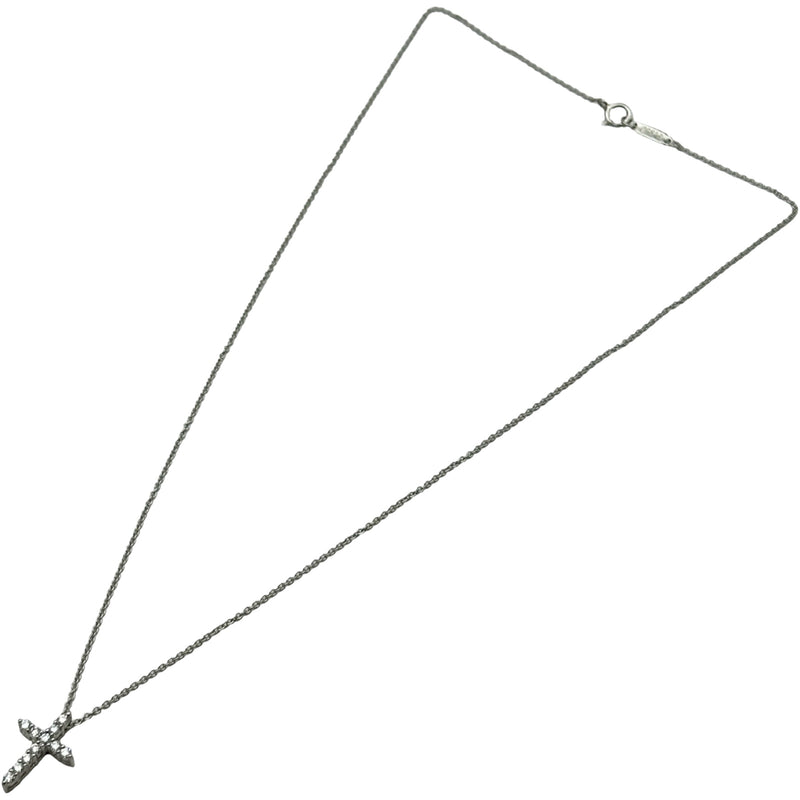 ティファニー TIFFANY＆CO スモールクロスダイヤネックレス プラチナ