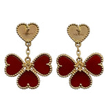 ヴァンクリーフ＆アーペル Van Cleef & Arpels エフイヤージュピアス ピンクゴールド Au750 カーネリアン ジュエリー