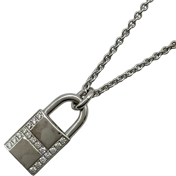 エルメス HERMES アミュレット ケリーカデナダイヤネックレス ホワイト