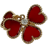 ヴァンクリーフ＆アーペル Van Cleef & Arpels エフイヤージュリング ピンクゴールド Au750 カーネリアン ジュエリー