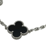 ヴァンクリーフ＆アーペル Van Cleef & Arpels ヴィンテージ アルハンブラ ブレス 5モチーフ ホワイトゴールド Au750 ダイヤモンド ジュエリー