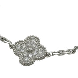ヴァンクリーフ＆アーペル Van Cleef & Arpels ヴィンテージ アルハンブラ ブレス 5モチーフ ホワイトゴールド Au750 ダイヤモンド ジュエリー