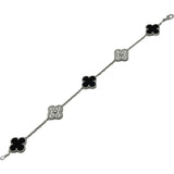 ヴァンクリーフ＆アーペル Van Cleef & Arpels ヴィンテージ アルハンブラ ブレス 5モチーフ ホワイトゴールド Au750 ダイヤモンド ジュエリー