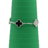 ヴァンクリーフ＆アーペル Van Cleef & Arpels ヴィンテージ アルハンブラ ブレス 5モチーフ ホワイトゴールド Au750 ダイヤモンド ジュエリー
