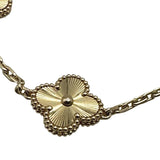 ヴァンクリーフ＆アーペル Van Cleef & Arpels ヴィンテージ アルハンブラ ブレス ギョーシェ5モチーフ ゴールド Au750 ジュエリー