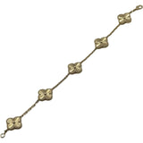 ヴァンクリーフ＆アーペル Van Cleef & Arpels ヴィンテージ アルハンブラ ブレス ギョーシェ5モチーフ ゴールド Au750 ジュエリー