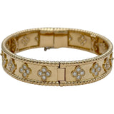 ヴァンクリーフ＆アーペル Van Cleef & Arpels ペルレクローバーダイヤブレス ゴールド Au750 ダイヤモンド ジュエリー