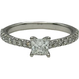 ティファニー TIFFANY＆CO ノヴァ プリンセスカット リング プラチナ Pt950 ジュエリー