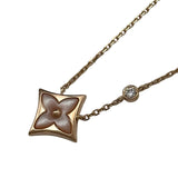 ルイ・ヴィトン LOUIS VUITTON スターブロッサムBB ネックレス ピンクゴールド Au750 マザーオブパール ジュエリー