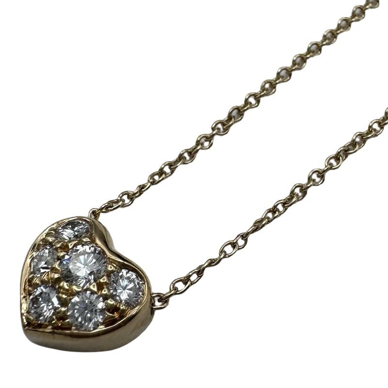 ティファニー TIFFANY＆CO パヴェハート ダイヤネックレス ゴールド