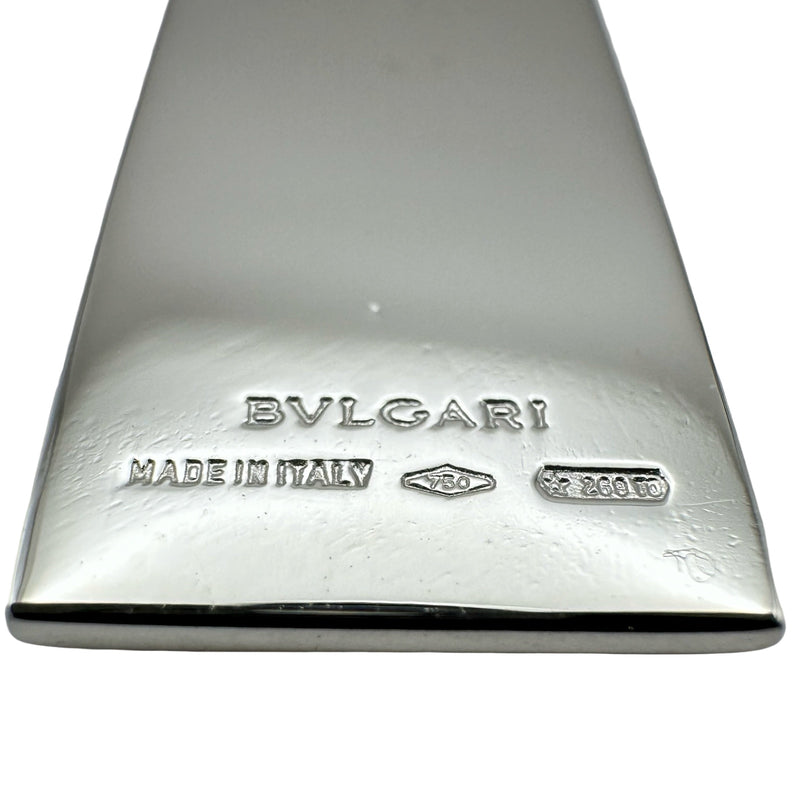 ブルガリ BVLGARI インゴット ネックレス ホワイトゴールド 750